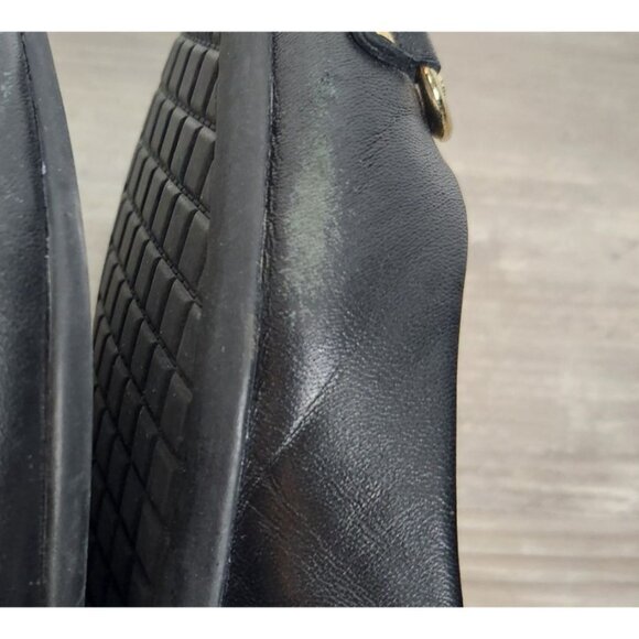 Kate Spade Women's Sz. 9.5 Phoebe Black Leather Ballet Flats - Picture 6 of 8